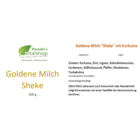 Goldene Milch 100 Gramm