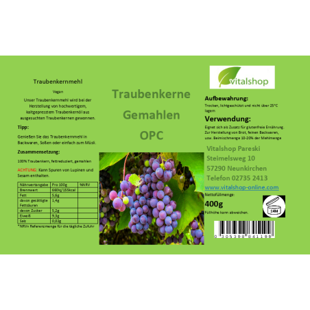 Traubenkern 400 Gramm