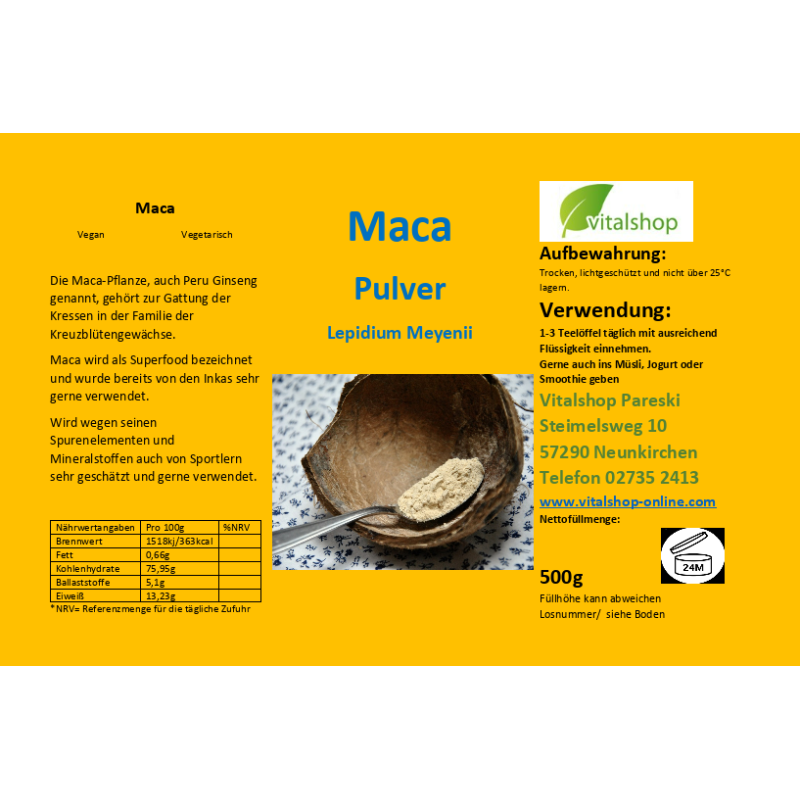 Maca 500 g