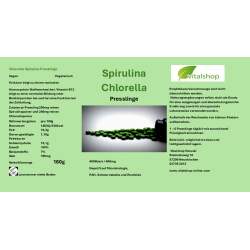 Spirulina- Chlorella Presslinge