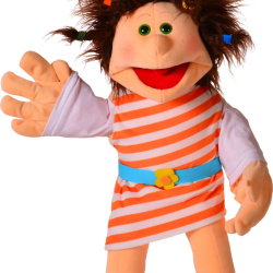 Klärchen Backbärmus W828/ Handpuppe / Menschliche Handpuppe