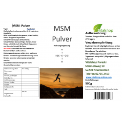 MSM Methylsulfonylmethan 500 g